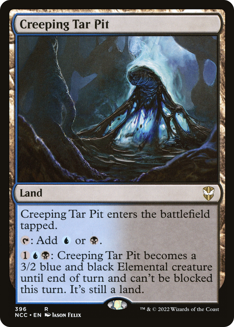 Image of Creeping Tar Pit [Streets of New Capenna Commander]