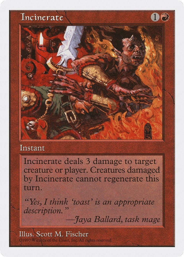 Image of Incinerate [Fifth Edition]