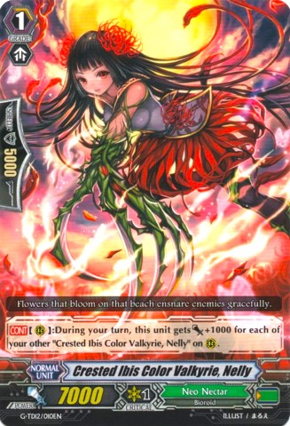 Image of Crested Ibis Color Valkyrie, Nelly (G-TD12/010EN) [Flower Princess of Abundant Blooming]
