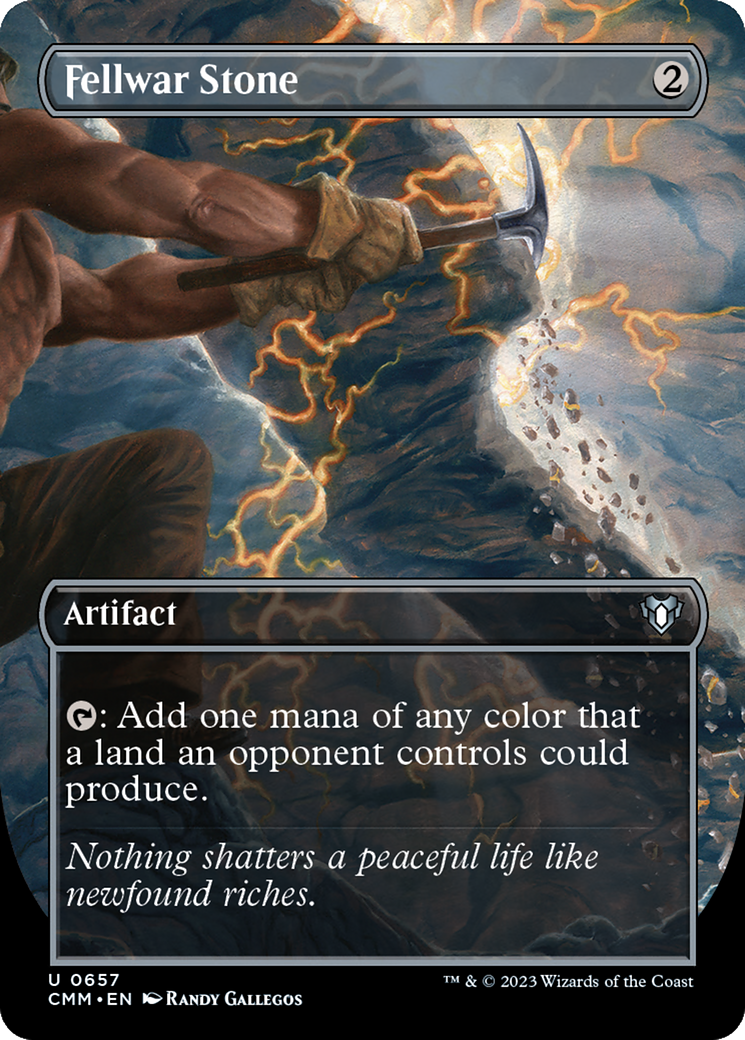 Image of Fellwar Stone (Borderless Alternate Art) [Commander Masters]