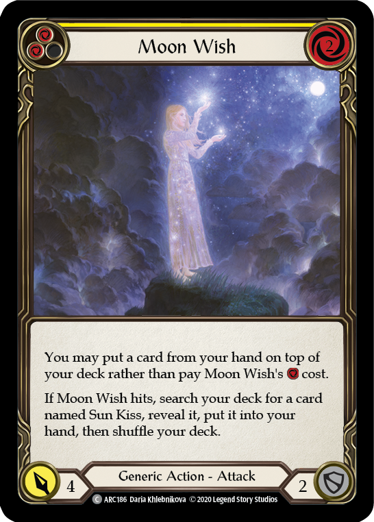 Image of Moon Wish (Yellow) [U-ARC186] (Arcane Rising Unlimited)  Unlimited Normal