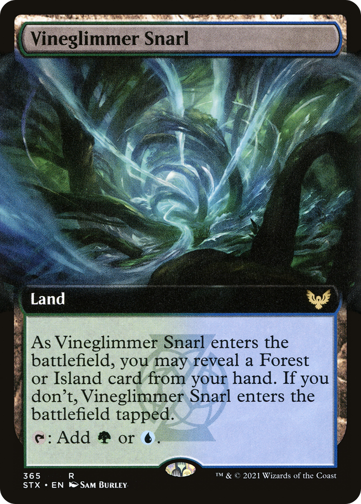 Image of Vineglimmer Snarl (Extended Art) [Strixhaven: School of Mages]