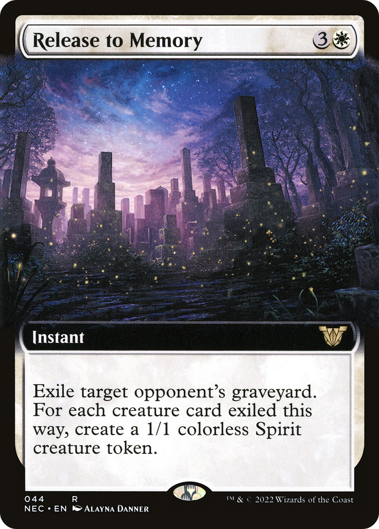 Image of Release to Memory (Extended Art) [Kamigawa: Neon Dynasty Commander]