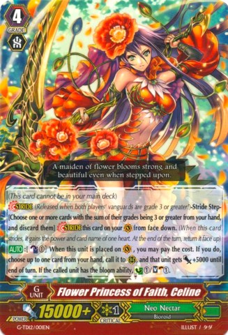 Image of Flower Princess of Faith, Celine (G-TD12/001EN) [Flower Princess of Abundant Blooming]