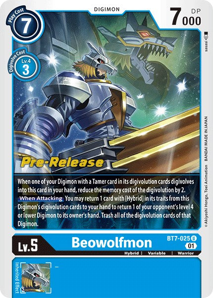 Image of Beowolfmon [BT7-025] [Next Adventure Pre-Release Cards]