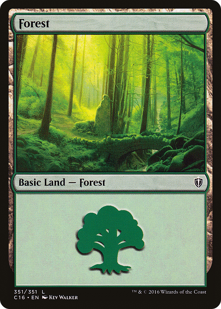 Image of Forest (351) [Commander 2016]