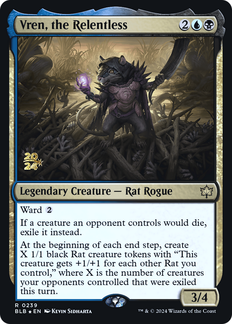 Image of Vren, the Relentless [Bloomburrow Prerelease Promos]