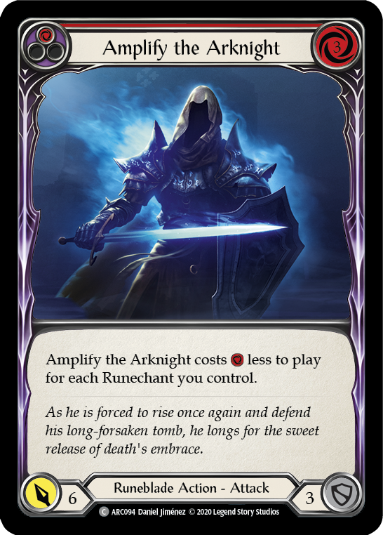 Image of Amplify the Arknight (Red) [U-ARC094] (Arcane Rising Unlimited)  Unlimited Rainbow Foil