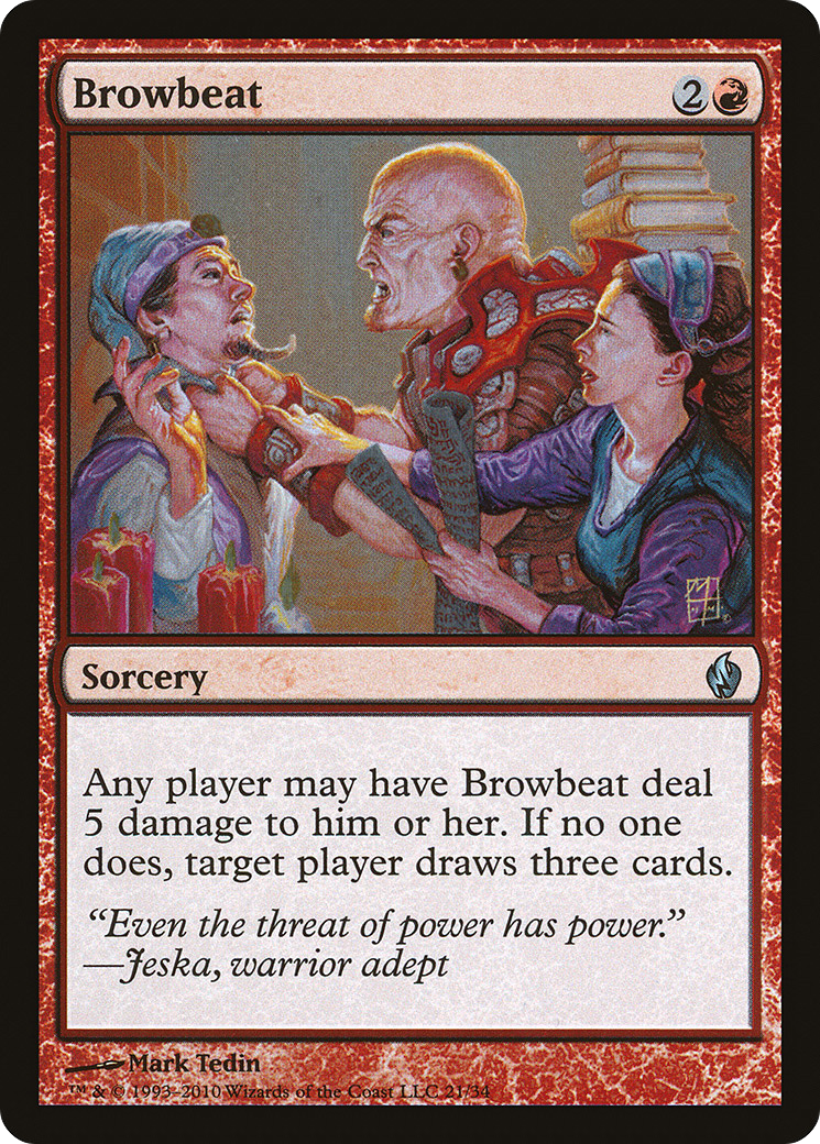 Image of Browbeat [Premium Deck Series: Fire and Lightning]