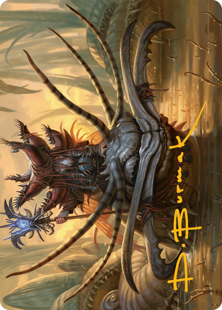 Image of Wick's Patrol Art Card (Gold-Stamped Signature) [Bloomburrow Art Series]