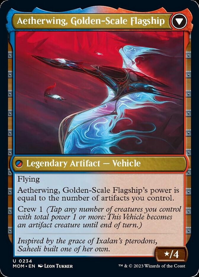 Image of Invasion of Kaladesh // Aetherwing, Golden-Scale Flagship [March of the Machine]