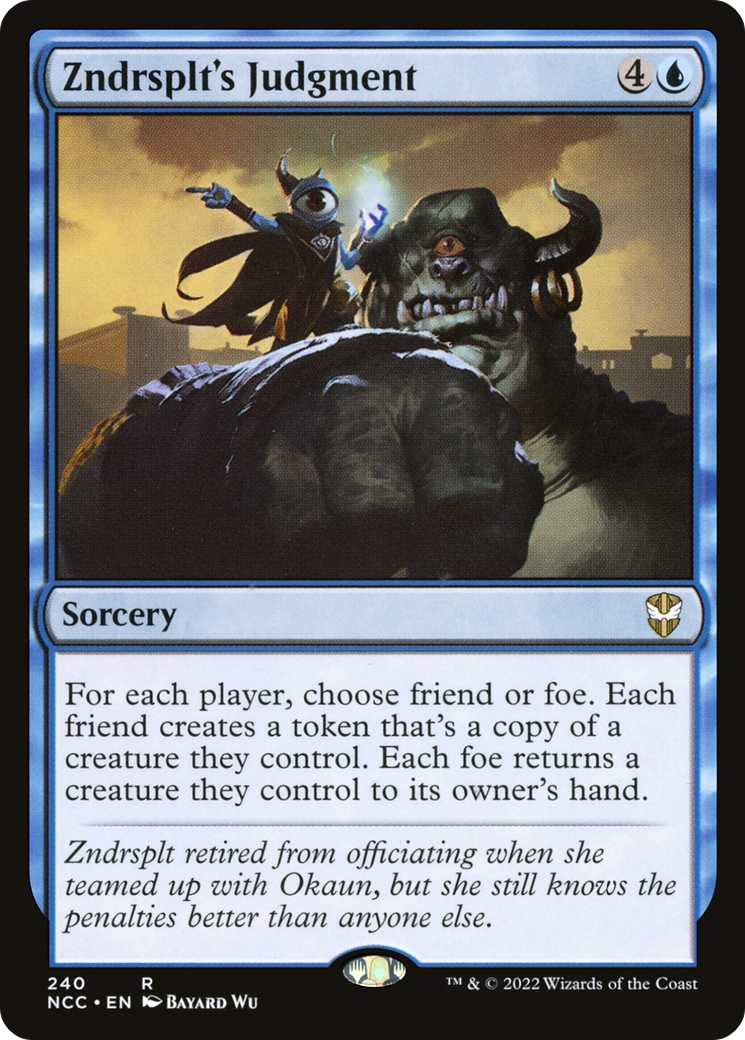 Image of Zndrsplt's Judgment [Streets of New Capenna Commander]