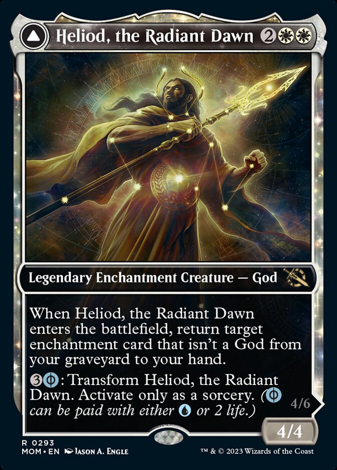 Image of Heliod, the Radiant Dawn // Heliod, the Warped Eclipse (Showcase Planar Booster Fun) [March of the Machine]