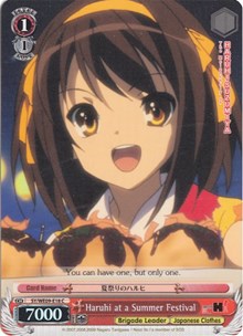Image of Haruhi at a Summer Festival (SY/WE09-E18) (Foil) [The Melancholy of Haruhi Suzumiya Extra Booster]