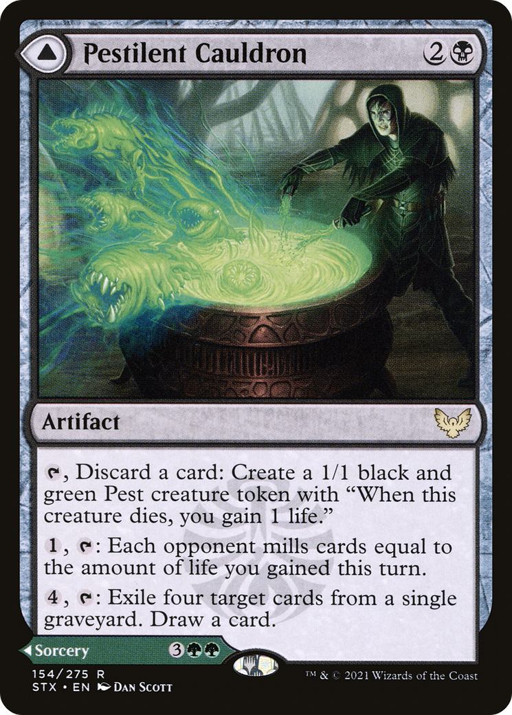 Image of Pestilent Cauldron // Restorative Burst [Strixhaven: School of Mages]