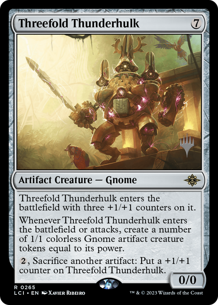 Image of Threefold Thunderhulk (Promo Pack) [The Lost Caverns of Ixalan Promos]