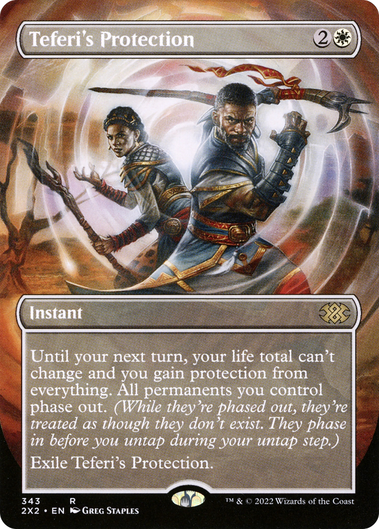 Image of Teferi's Protection (Borderless Alternate Art) [Double Masters 2022]