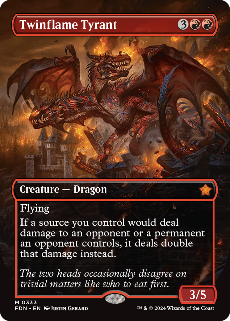 Image of Twinflame Tyrant (Borderless) [Foundations]