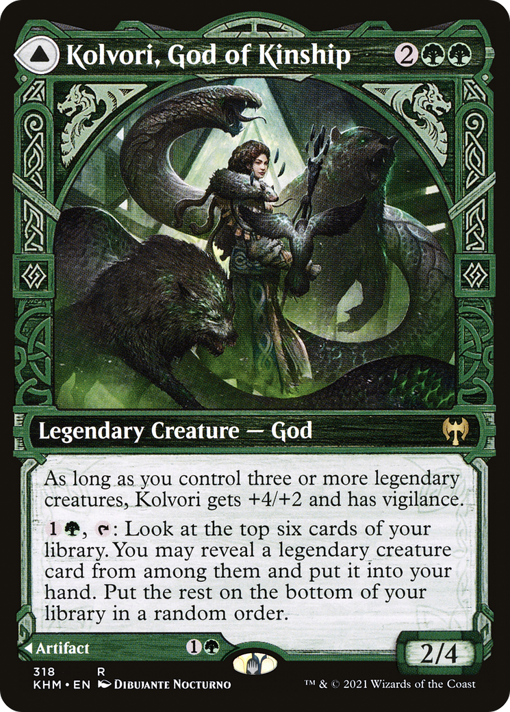 Image of Kolvori, God of Kinship // The Ringhart Crest (Showcase) [Kaldheim]