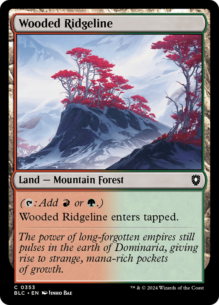 Image of Wooded Ridgeline [Bloomburrow Commander]
