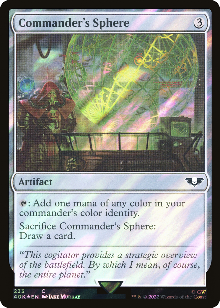 Image of Commander's Sphere (233) (Surge Foil) [Warhammer 40,000]