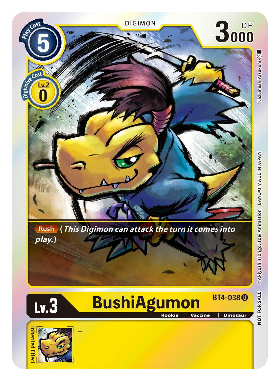 Image of BushiAgumon [BT4-038] (Event Pack 2) [Great Legend]