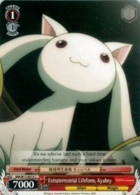 Image of Extraterrestrial Lifeform, Kyubey (MM/W17-E075 C) [Puella Magi Madoka Magica]