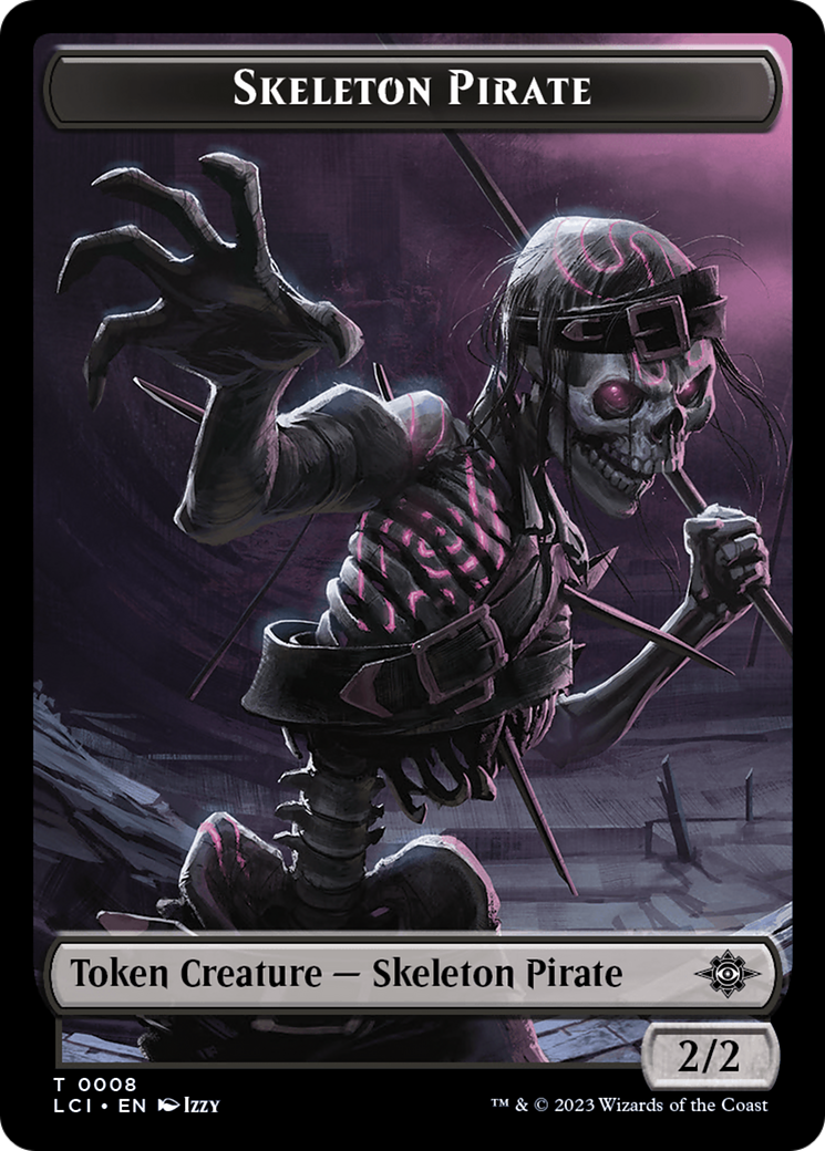 Image of Copy // Skeleton Pirate Double-Sided Token [The Lost Caverns of Ixalan Commander Tokens]