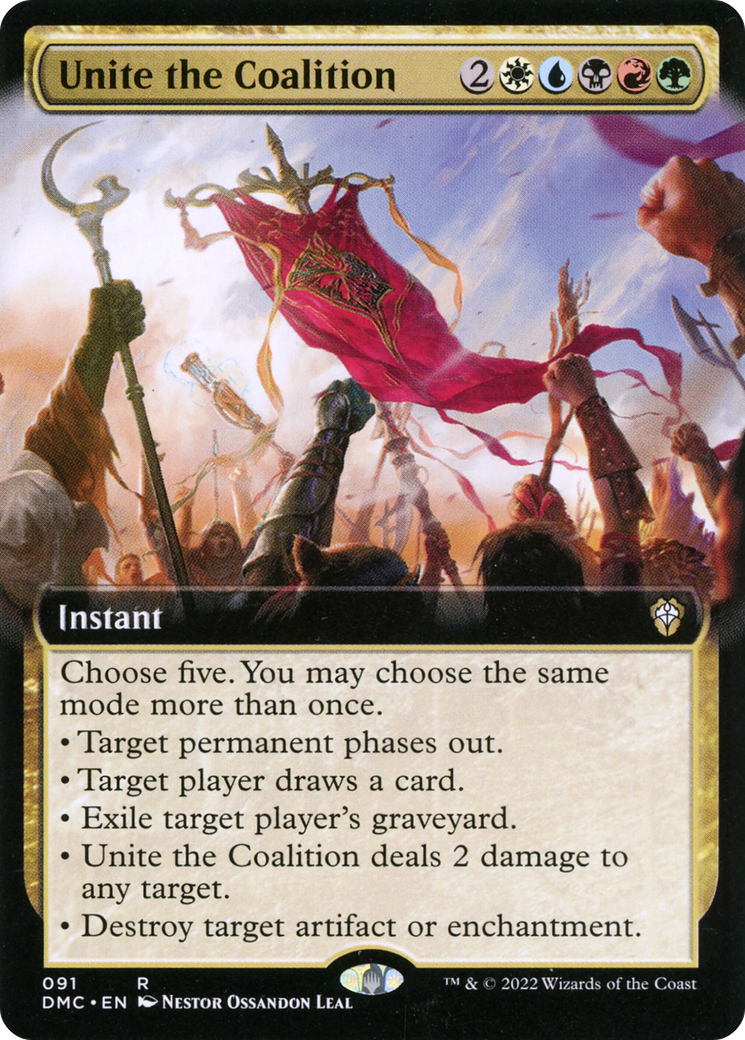 Image of Unite the Coalition (Extended Art) [Dominaria United Commander]