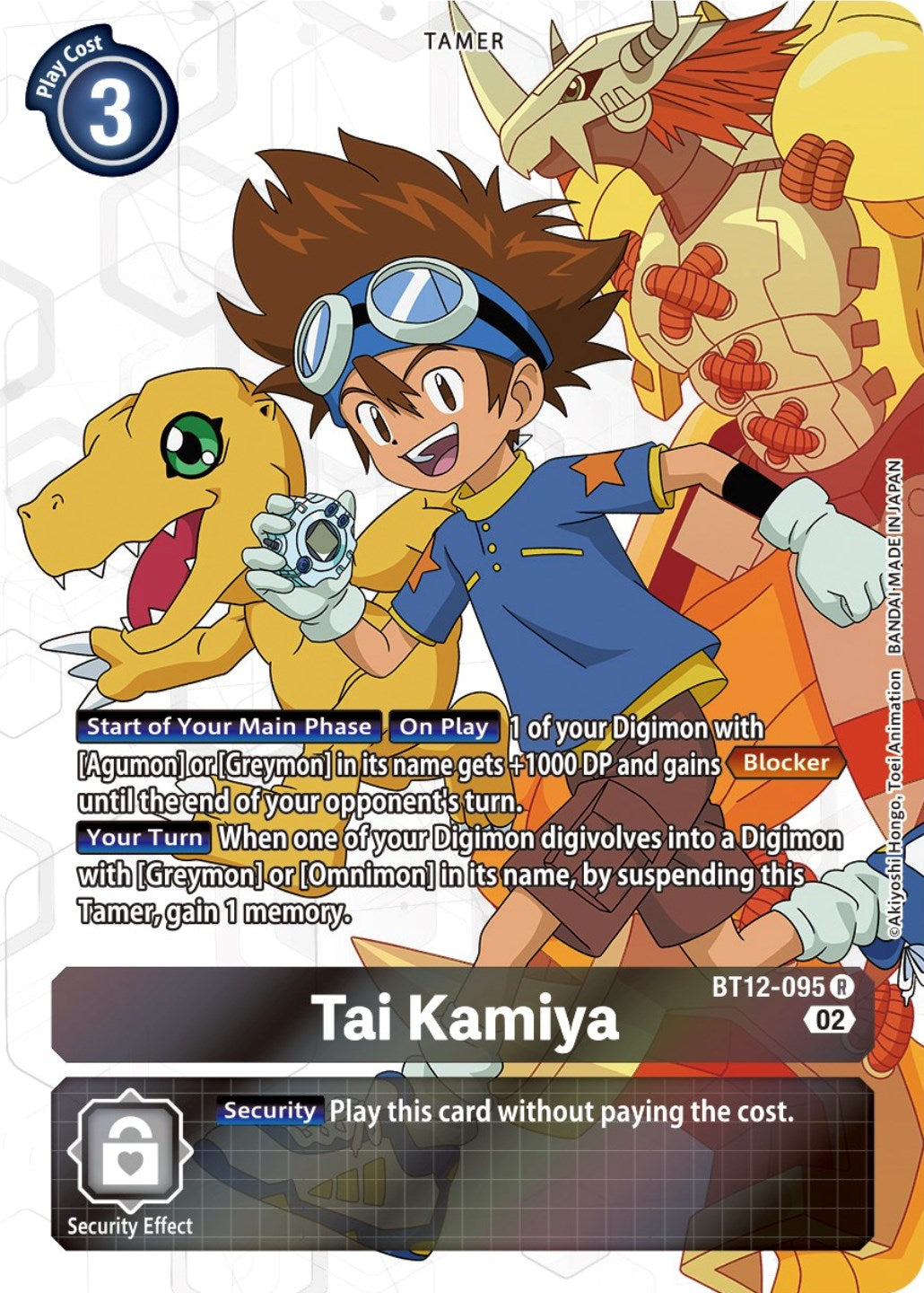 Image of Tai Kamiya [BT12-095] (Alternate Art) [Across Time]