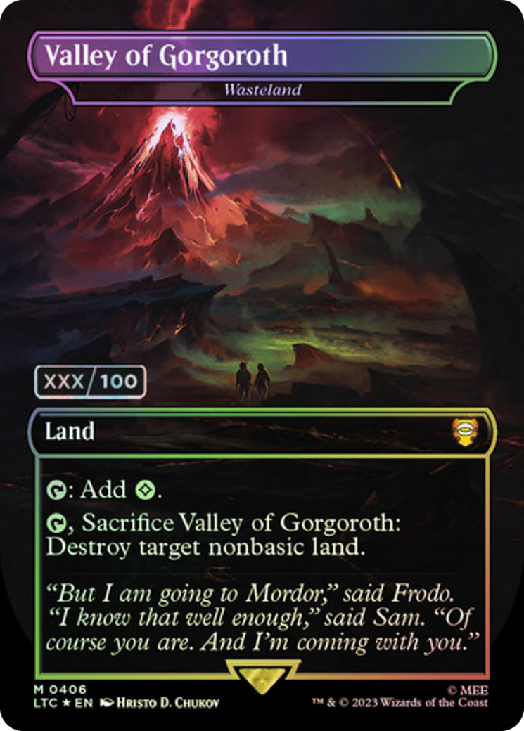 Image of Valley of Gorgoroth - Wasteland (Serialized) [The Lord of the Rings: Tales of Middle-Earth Commander]