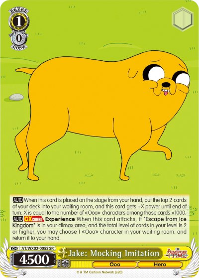 Image of Jake: Mocking Imitation (AT/WX02-005S SR) [Adventure Time]