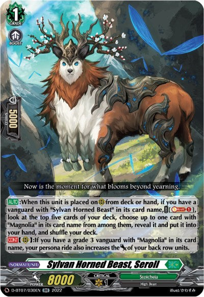 Image of Sylvan Horned Beast, Seroll (D-BT07/030EN) [Raging Flames Against Emerald Storm]