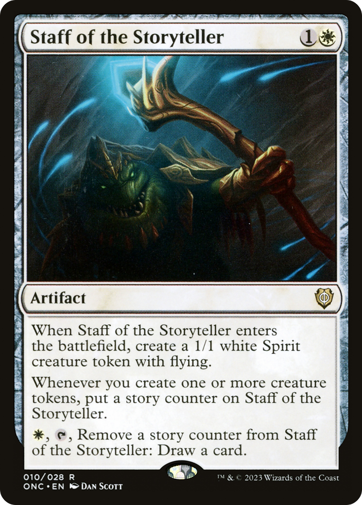 Image of Staff of the Storyteller [Phyrexia: All Will Be One Commander]