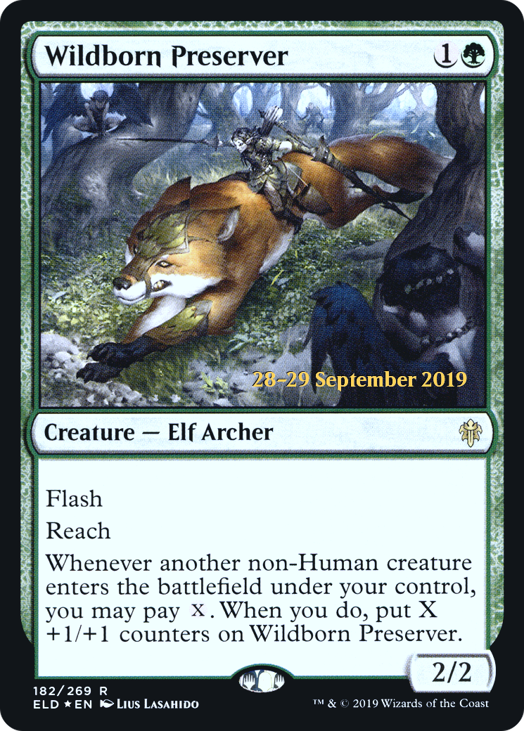 Image of Wildborn Preserver [Throne of Eldraine Prerelease Promos]