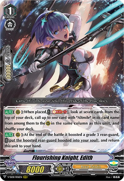 Image of Flourishing Knight, Edith (V-SS08/006EN) [Clan Selection Plus Vol.2]