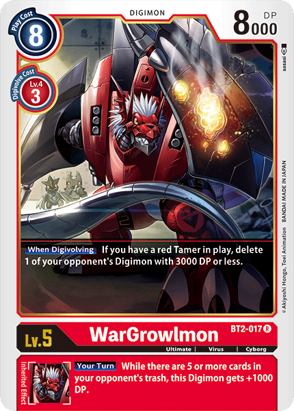 Image of WarGrowlmon [BT2-017] [Release Special Booster Ver.1.0]