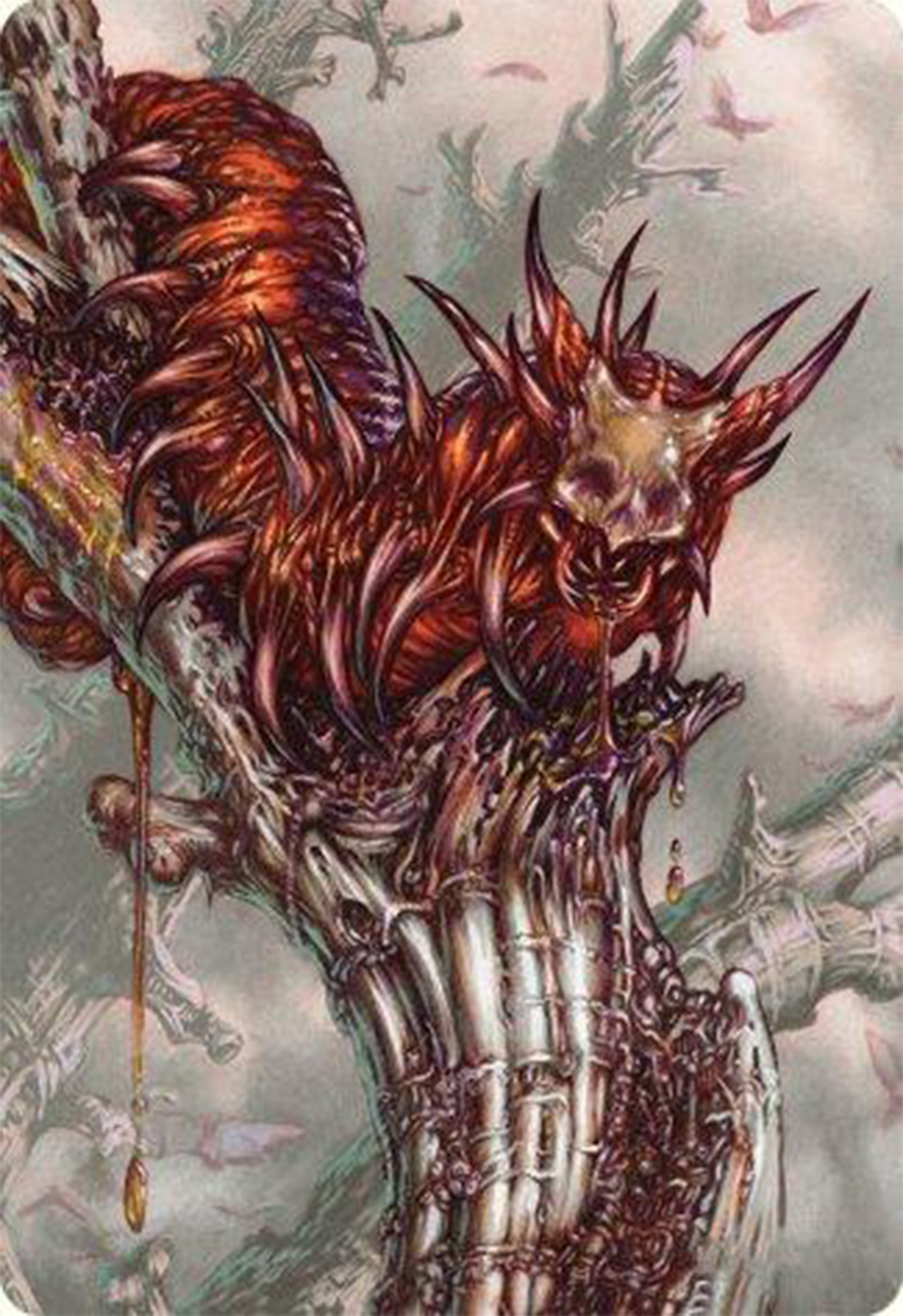 Image of Grist, Voracious Larva Art Card [Modern Horizons 3 Art Series]