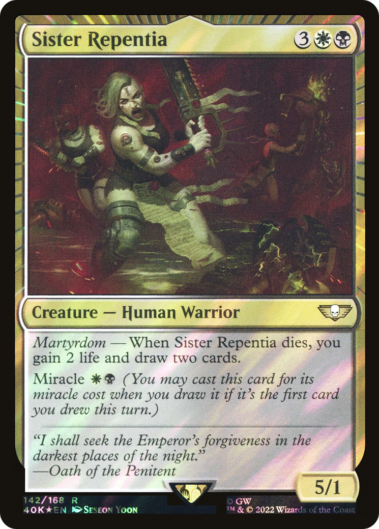 Image of Sister Repentia (Surge Foil) [Warhammer 40,000]