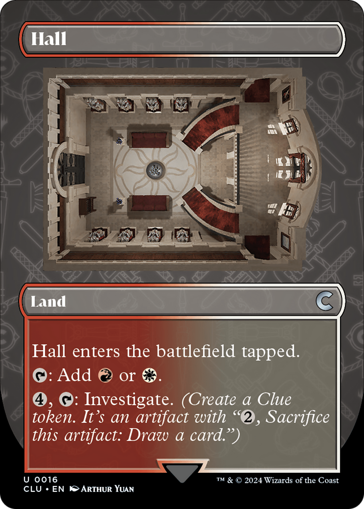 Image of Hall (Borderless) [Ravnica: Clue Edition]