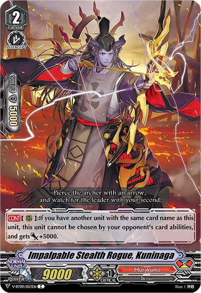 Image of Impalpable Stealth Rogue, Kuninaga (V-BT09/053EN) [Butterfly d'Moonlight]