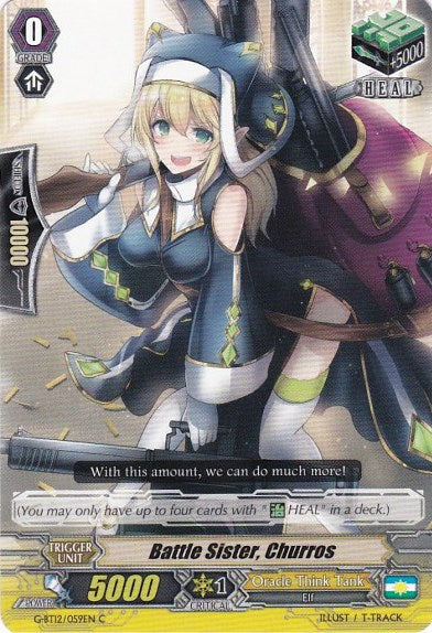 Image of Battle Sister, Churros (G-BT12/059EN) [Dragon King's Awakening]