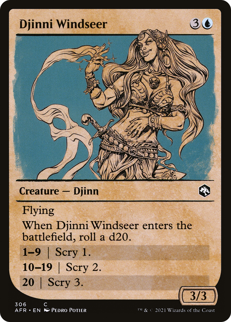 Image of Djinni Windseer (Showcase) [Dungeons & Dragons: Adventures in the Forgotten Realms]