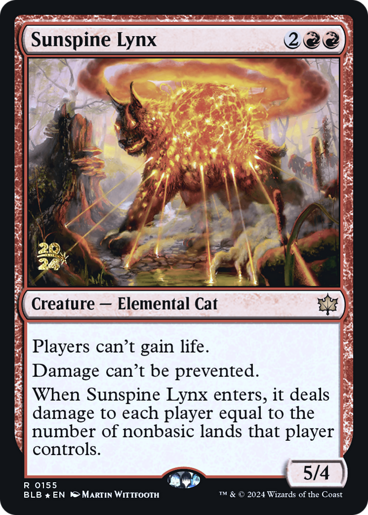 Image of Sunspine Lynx [Bloomburrow Prerelease Promos]