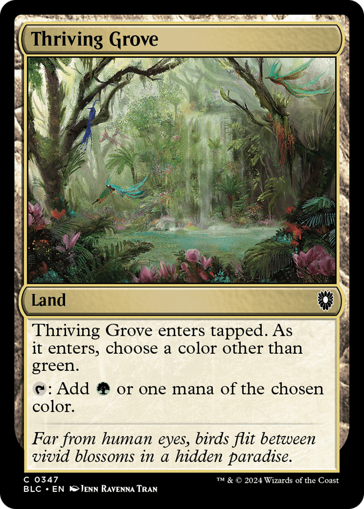 Image of Thriving Grove [Bloomburrow Commander]