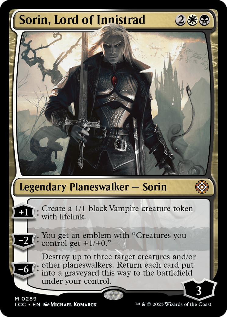 Image of Sorin, Lord of Innistrad [The Lost Caverns of Ixalan Commander]