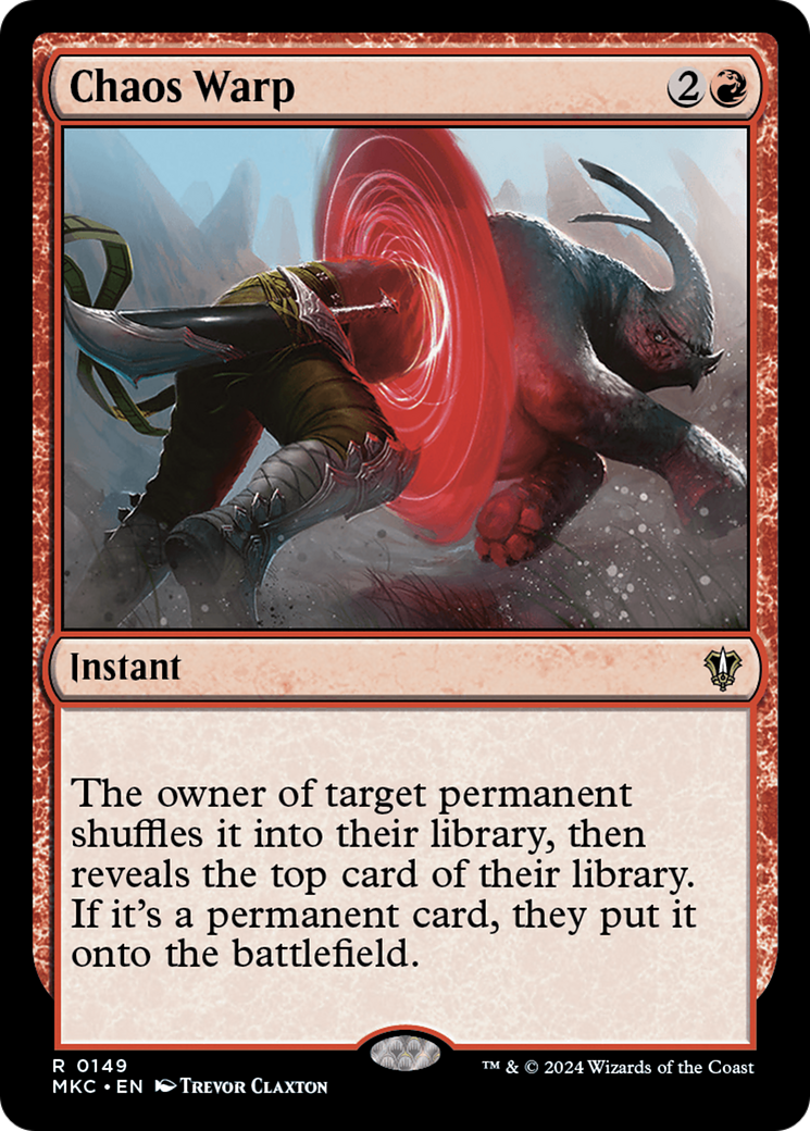 Image of Chaos Warp [Murders at Karlov Manor Commander]