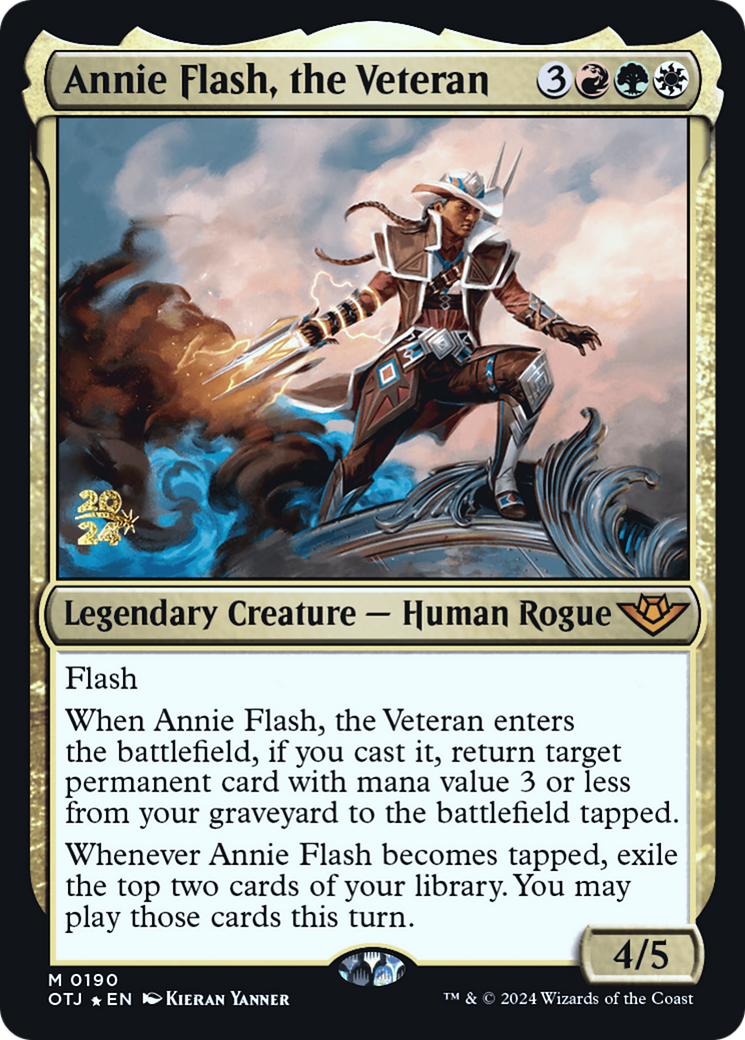 Image of Annie Flash, the Veteran [Outlaws of Thunder Junction Prerelease Promos]