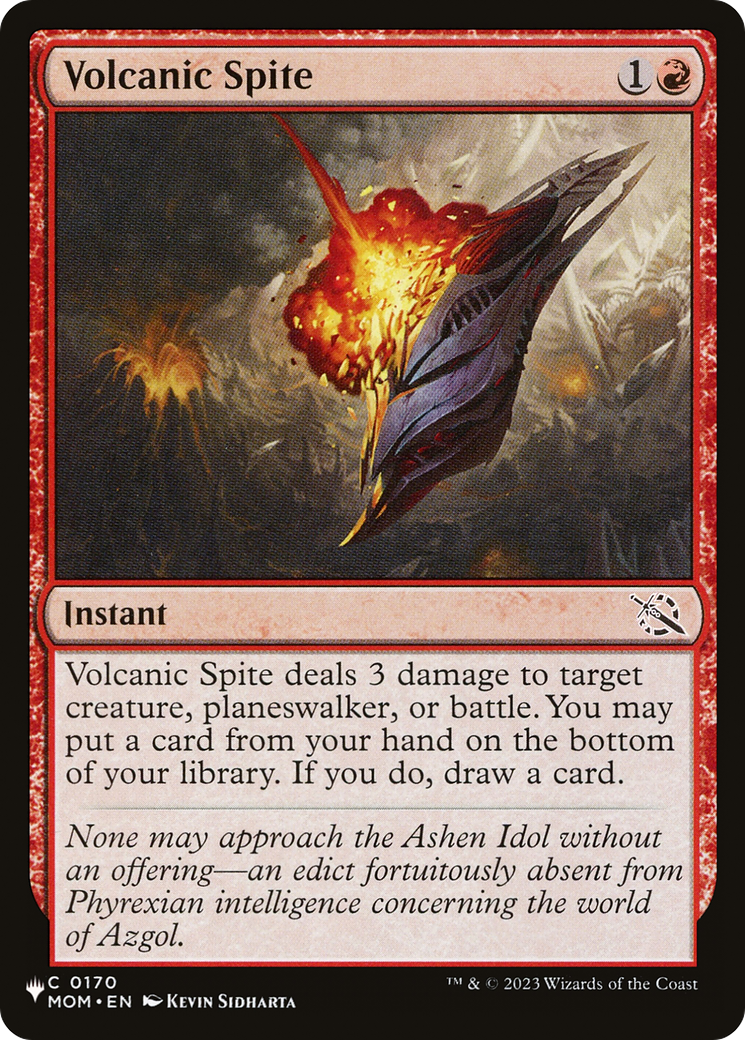 Image of Volcanic Spite [The List]
