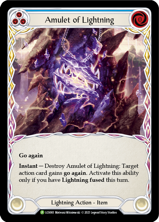 Image of Amulet of Lightning [LGS065] (Promo)  Cold Foil